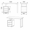 Стол письменный Лофт-2 (3768 Компанит)