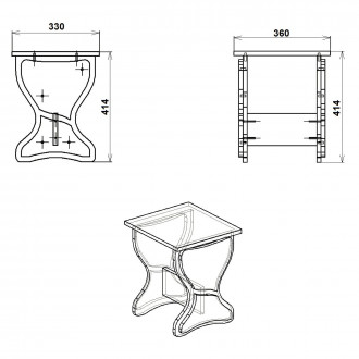 Табурет Т-6 (4025 Компанит)